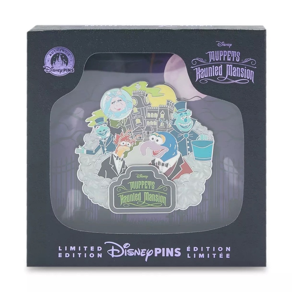 2026 Muppets Haunted Mansion Cast Mini Jumbo Pin LE 5000 Black-Light Pin Disney